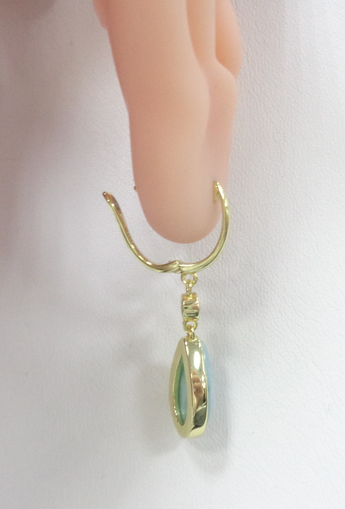 Серебряные серьги с ларимарами и агатами